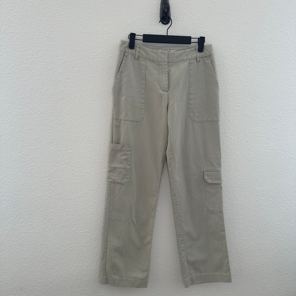 Bec + Bridge Cargo Pants Womens 4 Tan Straight Leg Cotton Utility Pocket